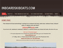 Tablet Screenshot of inboardskiboats.com